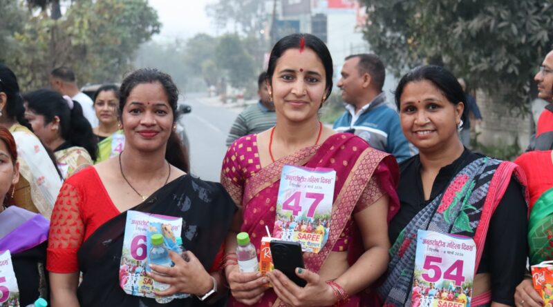साड़ी गौरव मैराथन’’ में महिलाओं ने दिखाया उत्साह