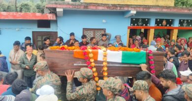शहीद अग्निवीर रोहित रावत को पूरे सैन्य सम्मान के साथ अंतिम विदाई