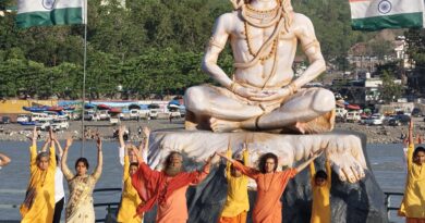 गंगोत्री से गंगासागर योग अभियान के तहत परमार्थ निकेतन में गूंजा योग का संदेश