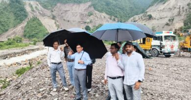 निर्माणाधीन सौंग बांध परियोजना का एडीएम ने किया निरीक्षण