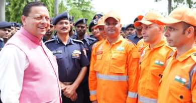 मुख्यमंत्री पुष्कर सिंह धामी ने एनडीआरएफ बटालियन गदरपुर का किया भ्रमण