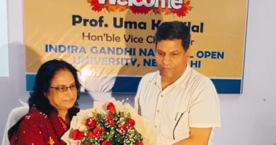 कुलपति इग्नू . उमाकांजीलाल ने किया क्षेत्रीय केन्द्र, देहरादून का दौरा