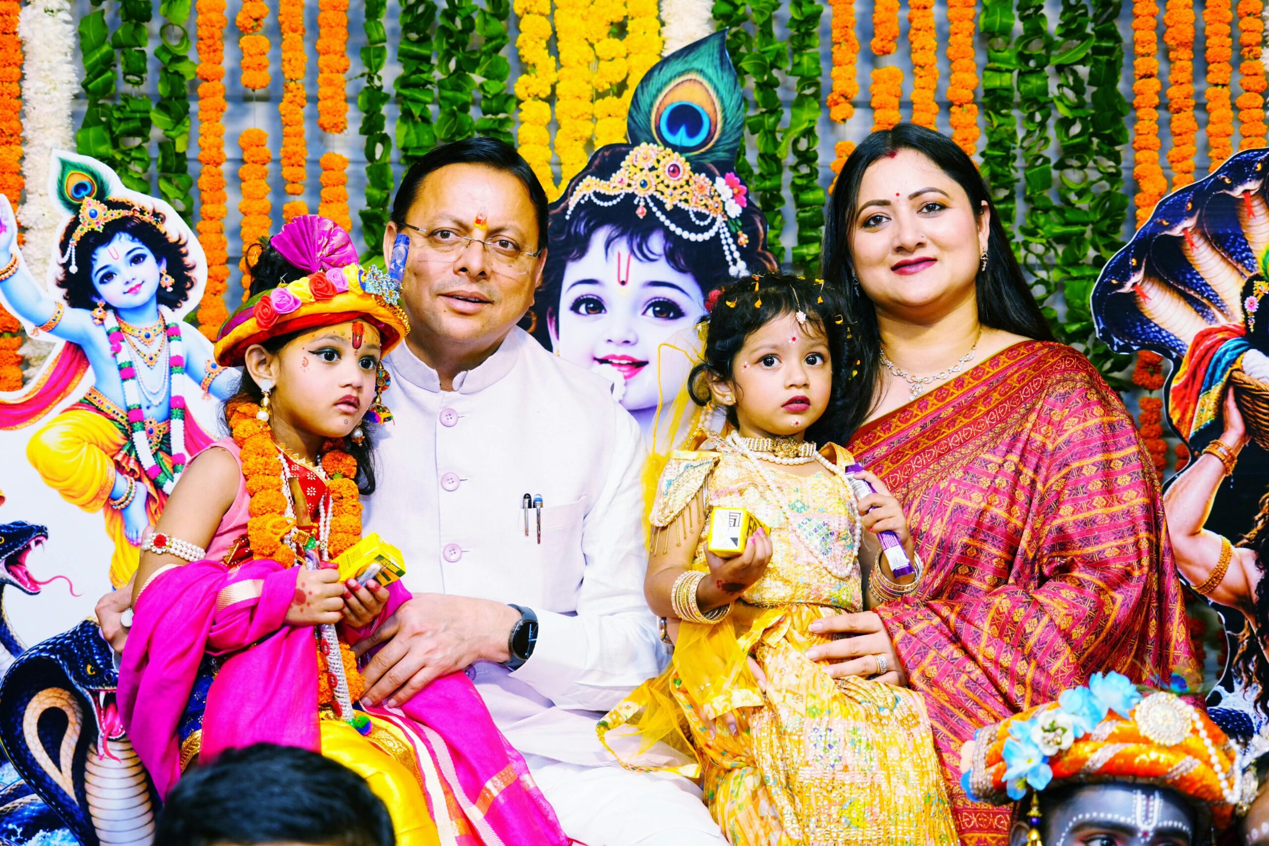 पुलिस लाइन देहरादून में श्री कृष्ण जन्माष्टमी कार्यक्रम में शामिल हुए मुख्यमंत्री पुष्कर सिंह धामी