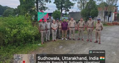 आरक्षित वनभूमि अवैध निर्माण पर चला देहरादून वन प्रभाग का बुलडोजर